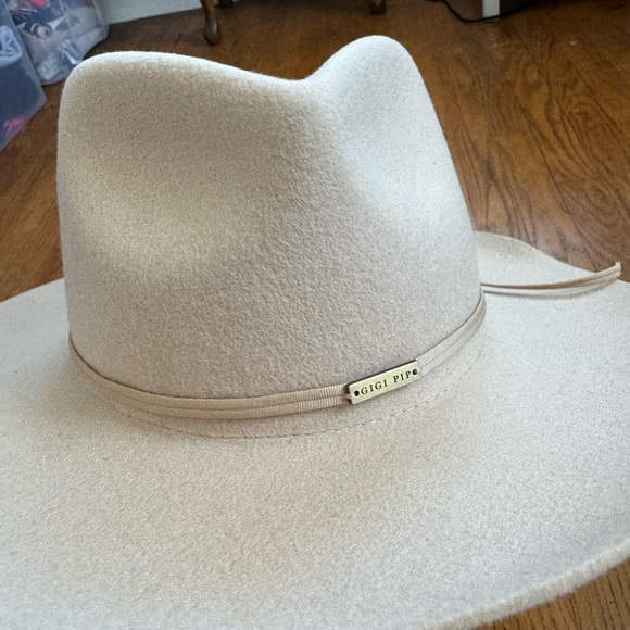 Gigi Pip Cream Wool Hat 57 - Picture 2 of 11